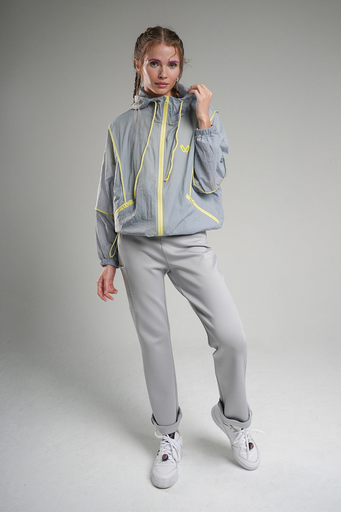 Scuba maillot met zakken grijs
