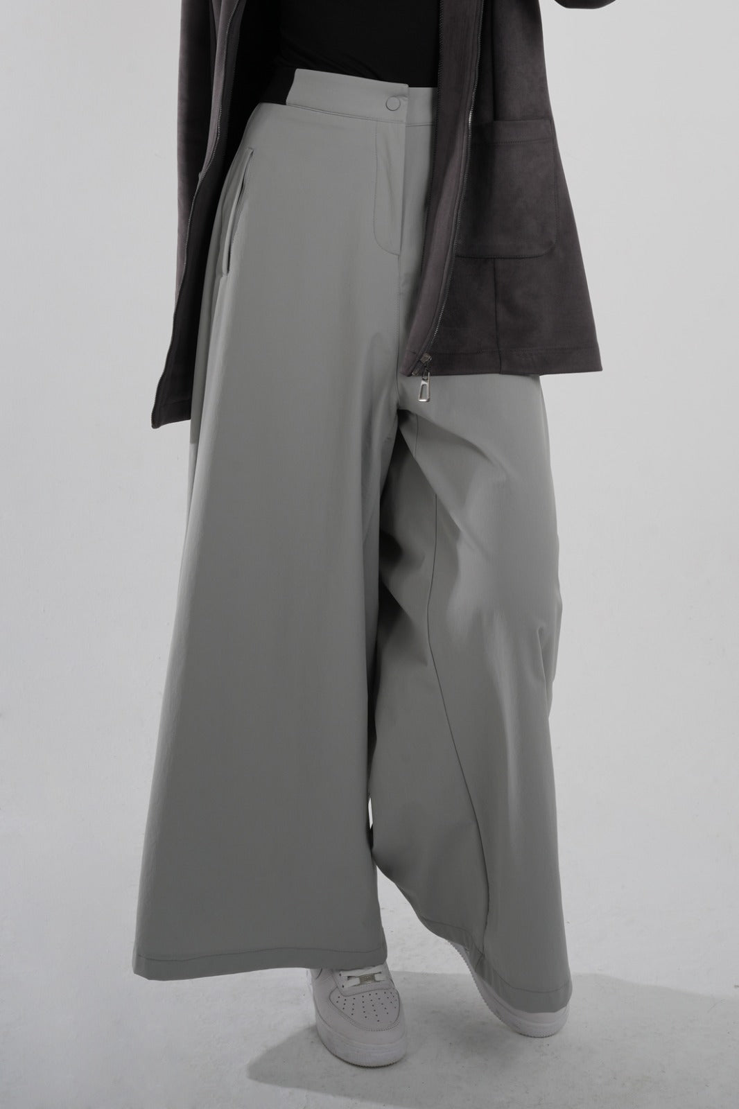 Revolute JOGGER stretchbroek met elastische taille, grijs