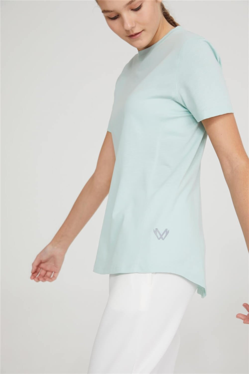 Speed Runner T-shirt watergroene kleur