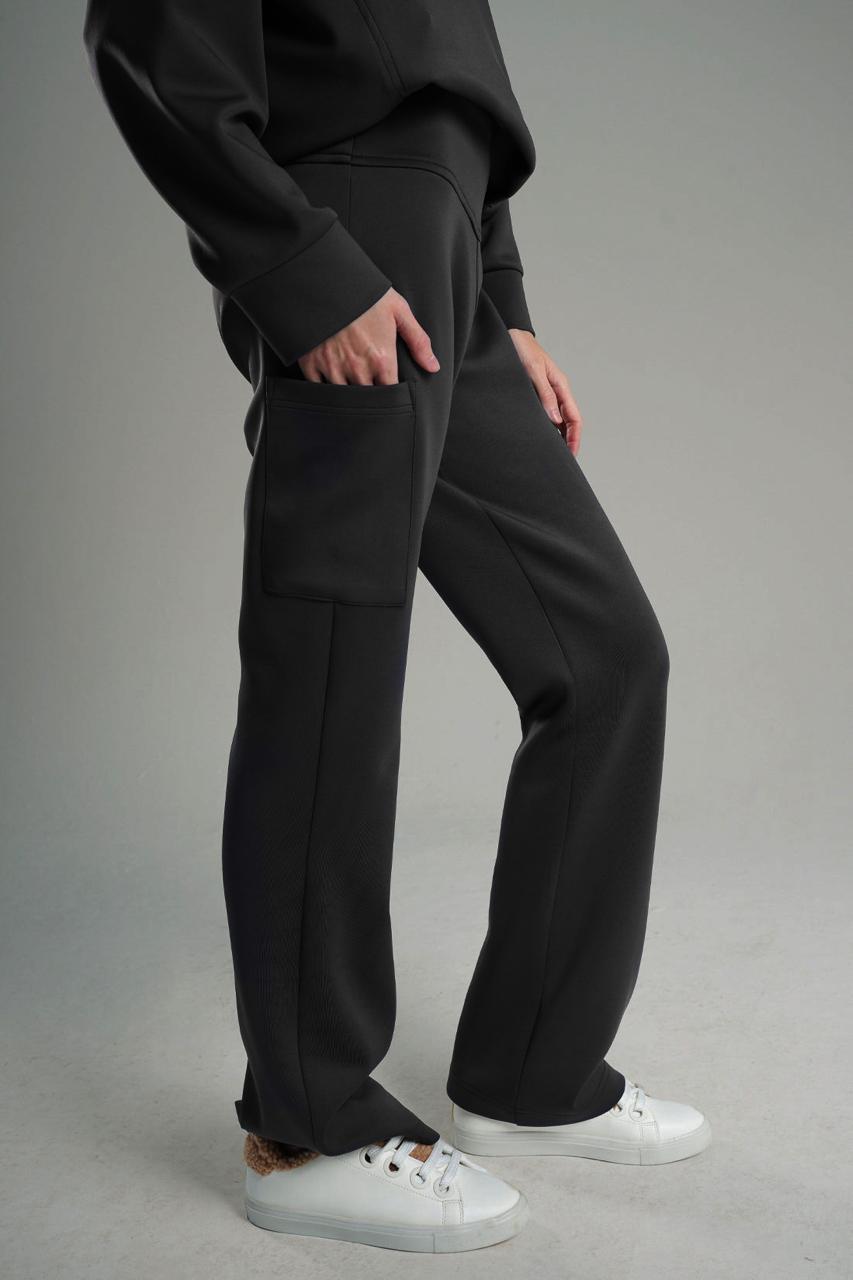 Scuba Panty met Zakken Antraciet Kleur