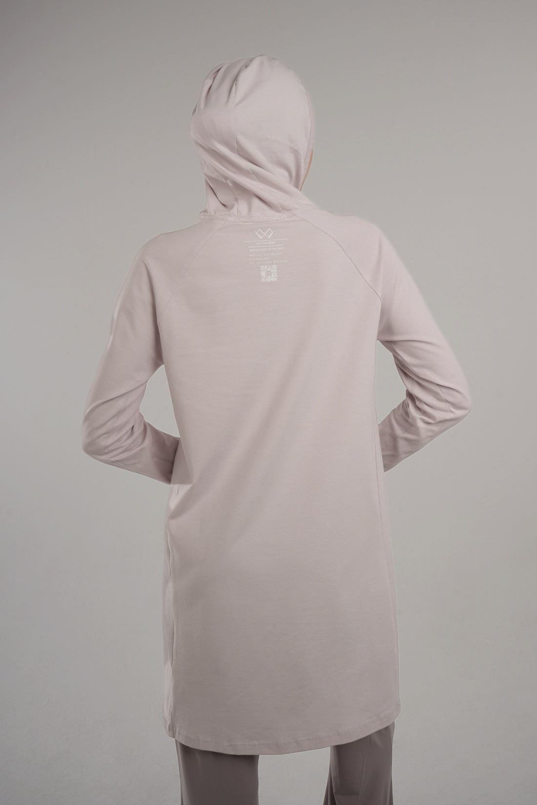 New Favorite Hooded Bonnet Zipper Detailed Sweat - Dusty Rose + Buff Gift