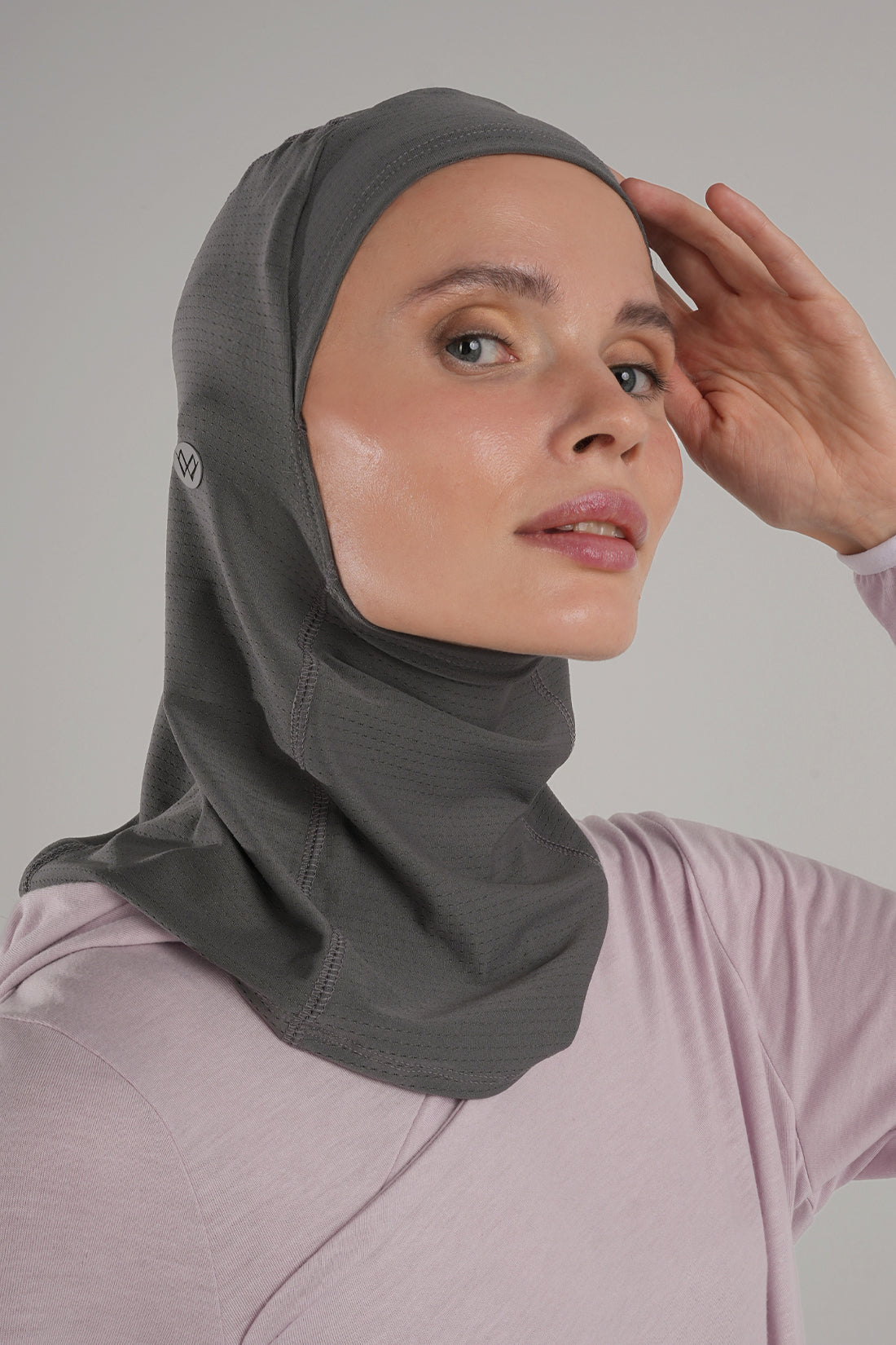 PERFORMANCE SPORTS TECHNISCHE HIJAB ANTRACIET KLEUR