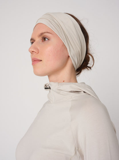 Cotton Full Hair Band - Beige