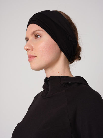 Cotton Full Hair Band - Black